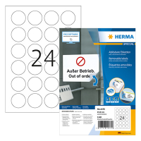 Removable round labels (Ø 40mm) | Herma 4476 | 2,400 labels