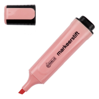 Highlighter | pastel pink | 123ink | 12-pack 300496