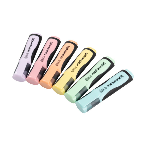 Highlighters | pastel colours | 123ink | 6-pack 300357 - 1