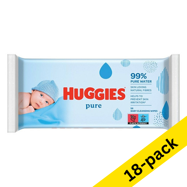 Huggies baby wipes Pure (18 x 56-pack)  SHU00040 - 1