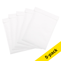I19 padded envelope 320 x 445mm | white self-adhesive | 123ink | 5-pack 300718