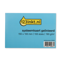 Index cards (150 x 100mm, lined) | 123ink | 100-pack 301420