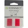 Index tab 25mm | Q-Connect KF03633 | transparent red | 50pcs