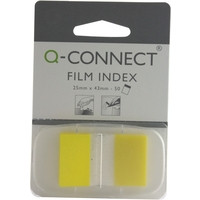 Index tab 25mm | Q-Connect KF03633 | transparent yellow | 50pcs 235094 - 1
