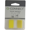 Index tab 25mm | Q-Connect KF03633 | transparent yellow | 50pcs