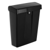 Intersteel matte black plastic letterbox with lock K010808021 - 1
