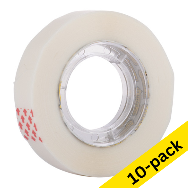 Invisible tape 12mm x 33m | 123ink | 10-pack 390514 - 1