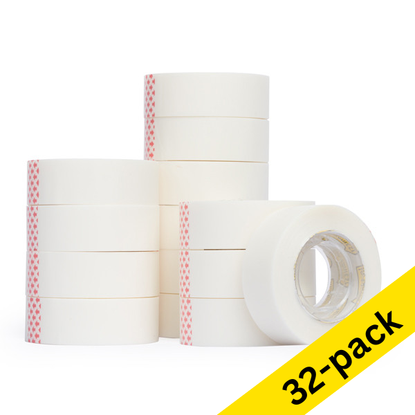 Invisible tape 19mm x 33m | 123ink | 32-pack 302841 - 1