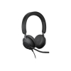 Jabra Evolve2 40 black USB-connected MS stereo headset 361338 - 1