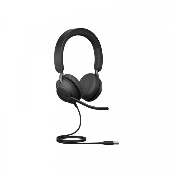 Jabra Evolve2 40 black USB-connected UC stereo headset 24089-989-999 361339 - 1
