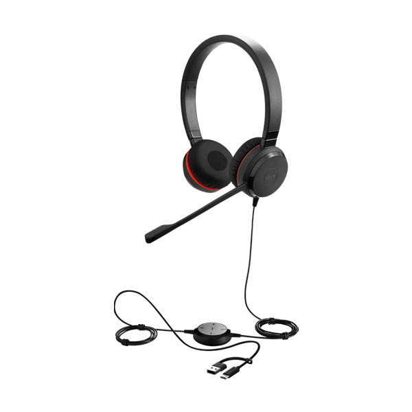 Jabra Evolve 30 black USB-connected UC stereo headset 5399-829-309 361325 - 3