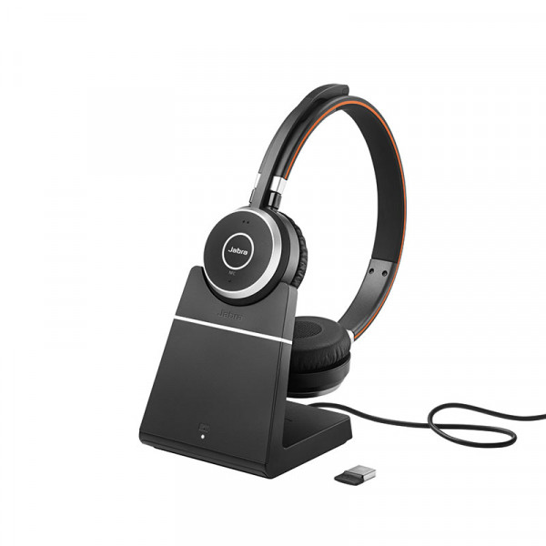 Jabra Evolve 65 black wireless MS stereo headset with charging station 6599-823-399 361329 - 1