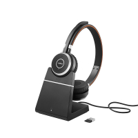 Jabra Evolve 65 black wireless MS stereo headset with charging station 6599-823-399 361329