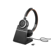 Jabra Evolve 65 black wireless MS stereo headset with charging station