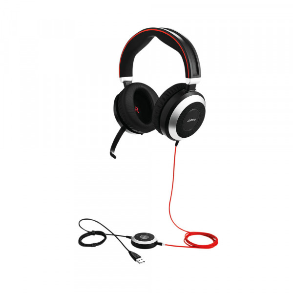 Jabra Evolve 80 black MS stereo headset 7899-823-109 361337 - 1