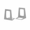 Bookends (grey plastic) | 17.8 x 15.6 x 13.8cm | Jalema Re-Solution 2-pack 234603 - 1