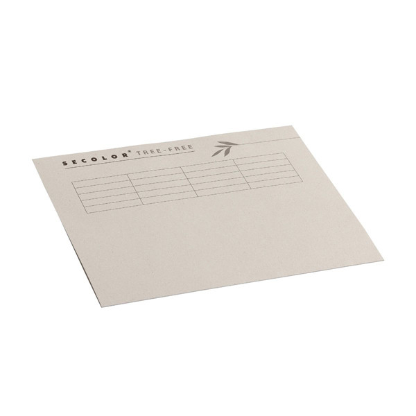 Cardboard Tree Free inlay folder with line print | A4 | Jalema Secolor grey | 10-pack **Clearance** 234782 - 1