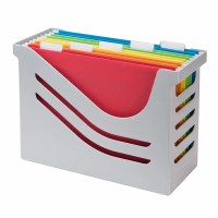 Hanging file box incl. five coloured hanging files | grey | Jalema Re-Solution 234609
