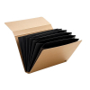 Multo Kraft brown project folder with 7 compartments 205704 - 1