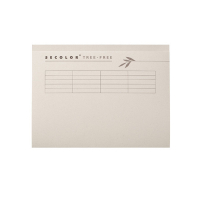 Jalema Secolor Tree Free grey A4 landscape inlay folder with line print and tab border (10-pack) 3864111 234784