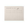 Jalema Secolor Tree Free grey A4 landscape inlay folder with line print and tab border (10-pack) 234784 - 1