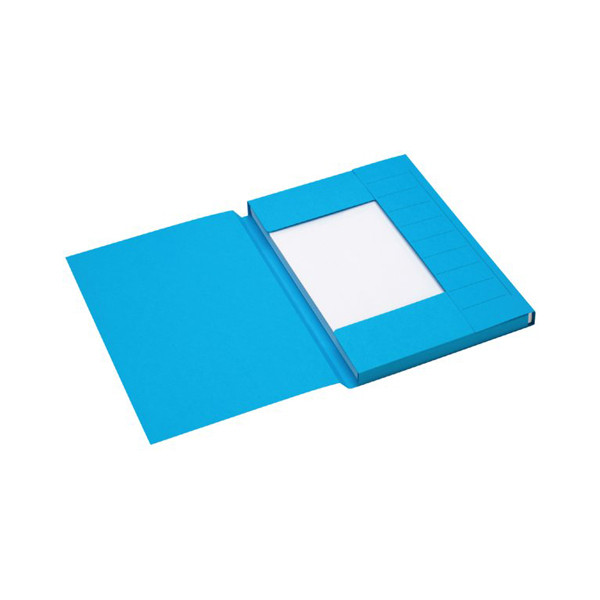 Jalema Secolor blue A4 3-flap folder with line printing (25-pack) 3182102 234698 - 1