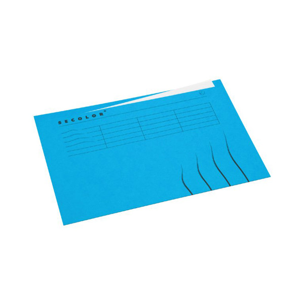 Jalema Secolor blue A4 landscape insert folder with line print and table (25-pack) 3164102 234733 - 1