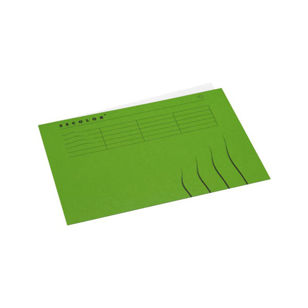 Jalema Secolor green A4 landscape insert folder with line print (25-pack) 3163108 234696 - 1