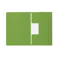 Jalema Secolor green XL folio cardboard 3-flap folder with line printing (10-pack) 3183808 234714