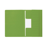 Jalema Secolor green XL folio cardboard 3-flap folder with line printing (10-pack) 3183808 234714