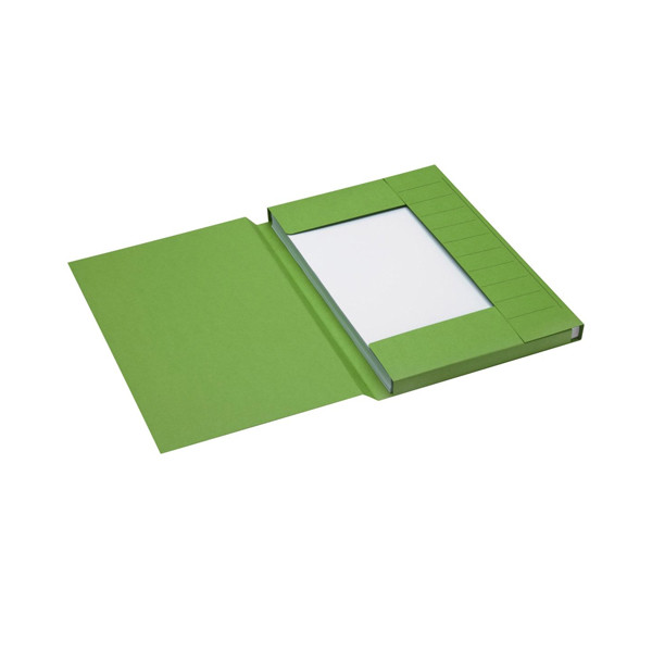 Jalema Secolor green folio 3-flap folder with line printing (25-pack) 3182508 234708 - 1