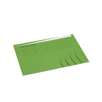 Jalema Secolor green folio landscape inlay folder with line print and table (25-pack) 3164108 234735