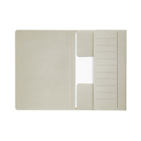 Jalema Secolor grey XL folio cardboard 3-flap folder with line printing (10-pack) 3183807 234713