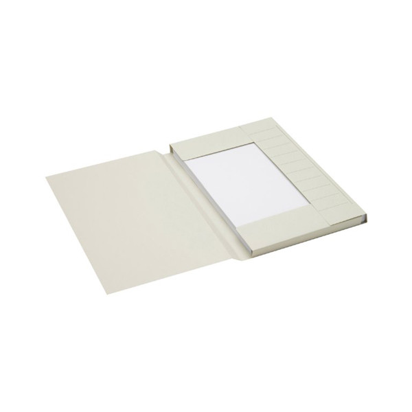Jalema Secolor grey folio 3-flap folder with line printing (25-pack) 3182507 234707 - 1
