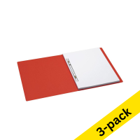 Jalema Secolor red A4 folder with sliding cover frame (3 x 10-pack)