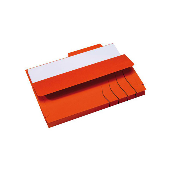 Jalema Secolor red pocket file with tabs A4 landscape (10-pack) 3133315 234743 - 1