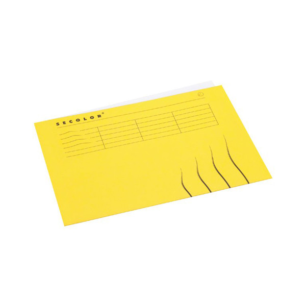 Jalema Secolor yellow A4 landscape insert folder with line print (25-pack) 3163106 234694 - 1