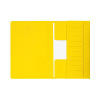 Jalema Secolor yellow XL folio cardboard 3-flap folder with line printing (10-pack) 3183806 234712