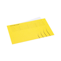Jalema Secolor yellow folio landscape inlay folder with line print (25-pack) 3163506 234730
