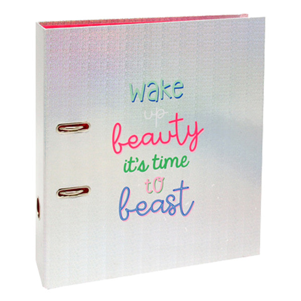 A4 gloss binder (65mm) | cardboard | Kangaro Blah Blah Wake Up 206912 - 1