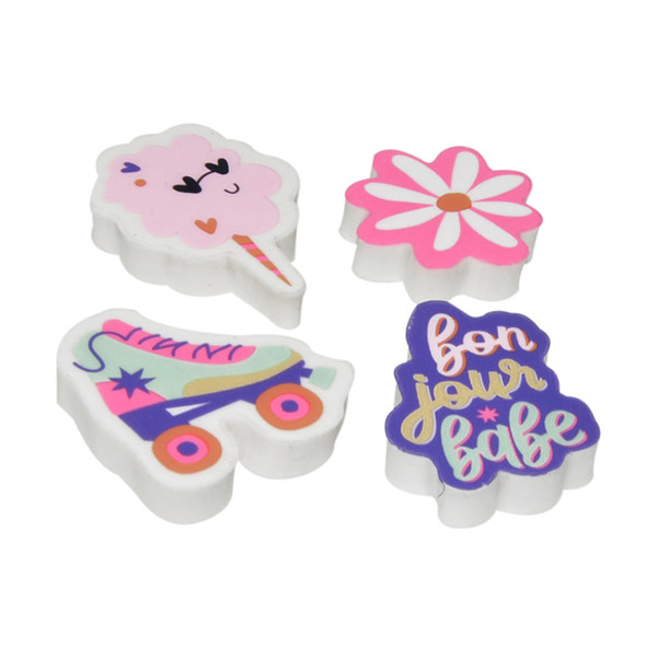 Assorted erasers | Kangaro Bonjour Babe | 4-pack 056721 - 1