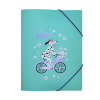 Kangaro Bonjour Babe dalmatian on bicycle A4 elastic folder