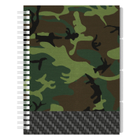 Kangaro Camo 2.0 A5 lined spiral block with 4 tabs, 60g, 200 sheets K-21418 206981