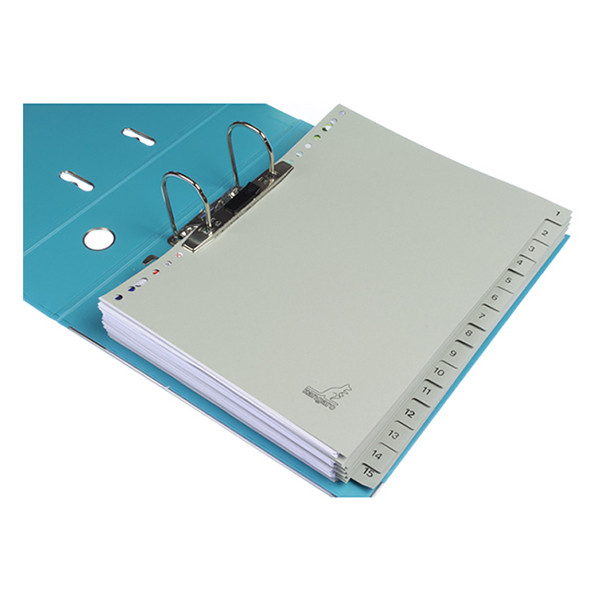 Cardboard tabs 1-15 (15 grey tabs) | A4, 23-hole | Kangaro ECO 056790 - 4
