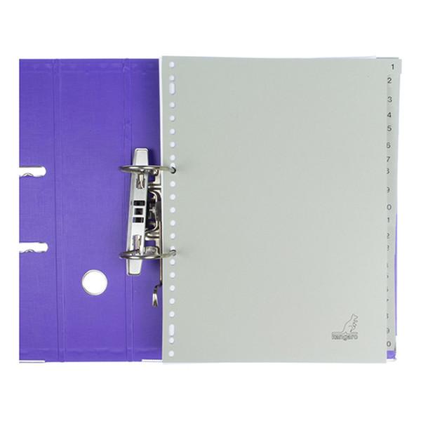 Cardboard tabs 1-20 (20 grey tabs) | A4, 23-hole | Kangaro ECO 056787 - 3
