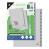 Cardboard tabs 1-52 (52 tabs) | A4, 23-hole | Kangaro ECO grey 056789 - 2
