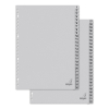 Kangaro ECO grey A4 cardboard tabs with indexes 1-52 (23 holes) K452CM 056789 - 1