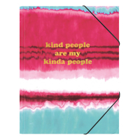 Elastic folder A4 | Kangaro Pink Mint Retro 206881