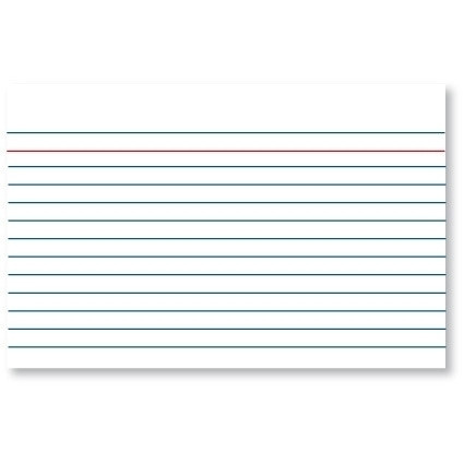 Index cards (150 x 100mm, lined) | Kangaro | 100-pack 205154 - 1
