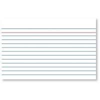 Index cards (150 x 100mm, lined) | Kangaro | 100-pack 205154